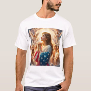 Camiseta Angels Rezando Por América Haiku