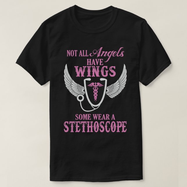 Camiseta Angels stethoscope (Diseño del anverso)