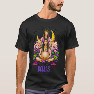 Camiseta Angels Without Wings Are Called Doulas Moon Floral