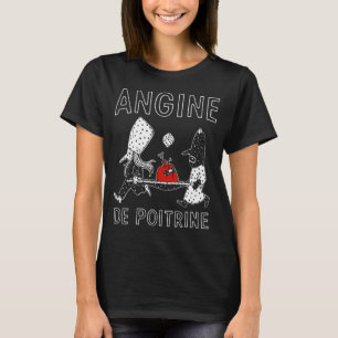 Camiseta Angina de Pecho Humor Negro Médico