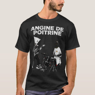 Camiseta Angine de Poitrine Banda Música Vintage