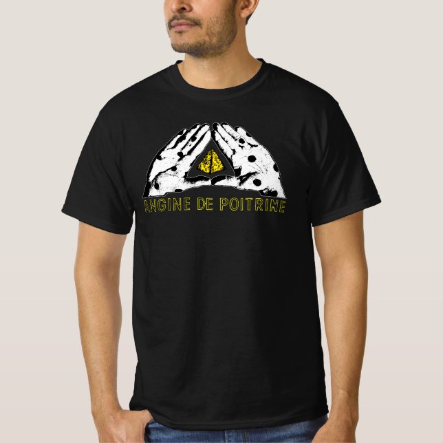 Camiseta Angine de Poitrine Mantra Rock Band Quebec Canada  (Anverso)