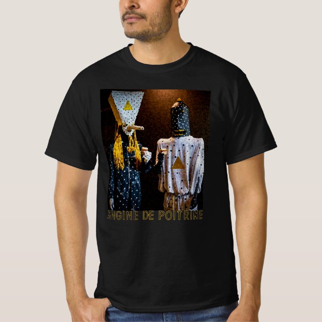 Camiseta Angine de Poitrine Quebec Canada Rock Mantra Band (Anverso)