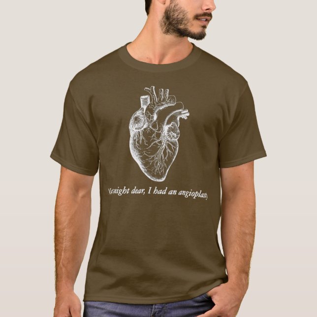 Camiseta Angioplastia se pone bien garrapata regalo Funny H (Anverso)