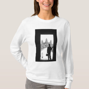 Camiseta Angkor Cambodia, Puerta y Persona Angkor Wat