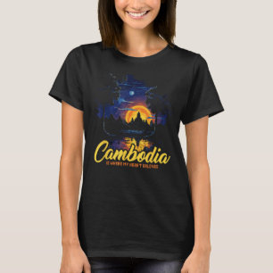 Camiseta Angkor Wat Cambodia Jemer Camboyano Tradicional De