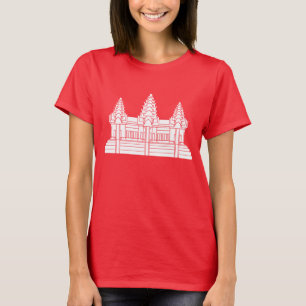 Camiseta Angkor Wat Camboyan / Bandera Jemer