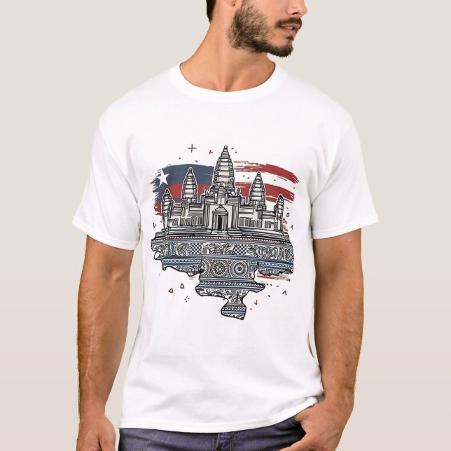 CAMISETA ANGKOR WAT EN CAMBOYA (Anverso)