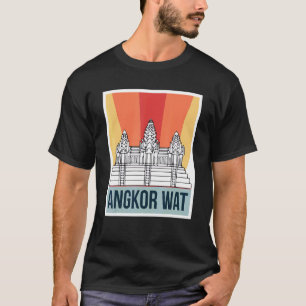 Camiseta Angkor Wat Retro Camboya Asia Tourist