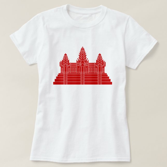 Camiseta Angkor Wat Ver.2.0. Templo Khmer (Diseño del anverso)
