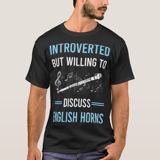 Camiseta Anglais del Cuerno de inglés introvertido (Anverso)