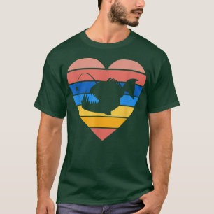 Camiseta Angler Fish Lover Retro Fisherman Vintage Anglerfi