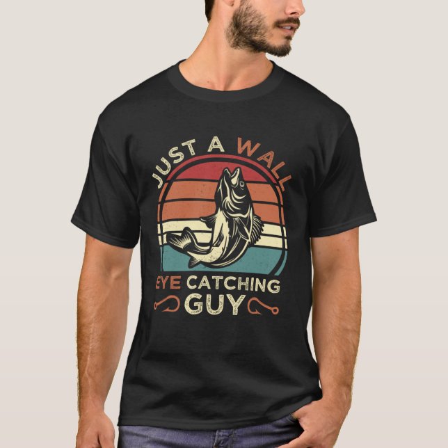 Camiseta Angler Fisherman & Walleye Fishing (Anverso)