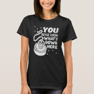 Camiseta Angler magnético Nunca sabes qué es lo que está ab