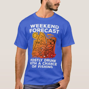 Camiseta Angler predicción de fin de semana pesca y cerveza