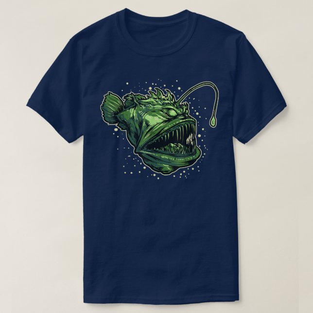 Camiseta Anglerfish Deep Sea Creature Sea Monster  (Diseño del anverso)