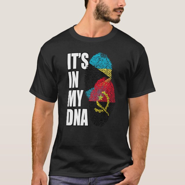 Camiseta Angoleño Y Bahamas mezclan patrimonio de ADN (Anverso)