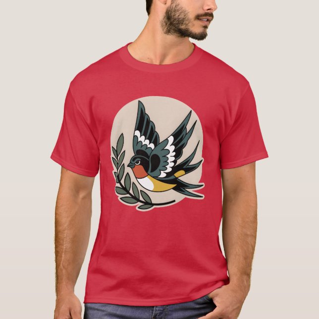 Camiseta Angry Bird vintage (Anverso)