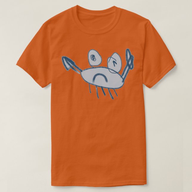 Camiseta Angry Blue Crab by Sofia (Diseño del anverso)