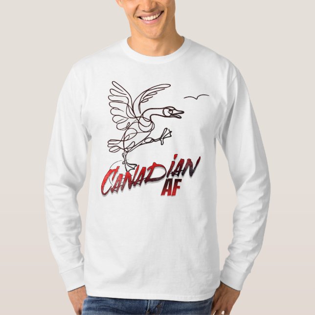 Camiseta Angry Canada Goose Canadian AF (Anverso)