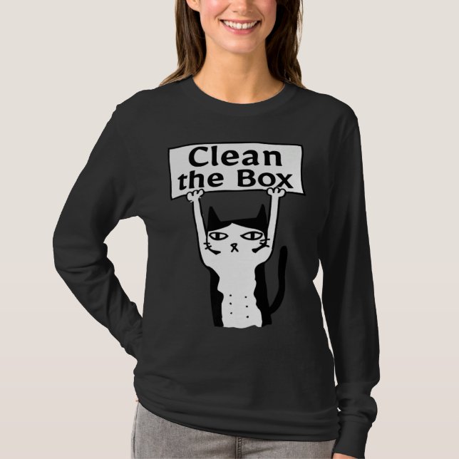 Camiseta Angry Cat Clean The Box Kitten Adopt Forbidden Res (Anverso)