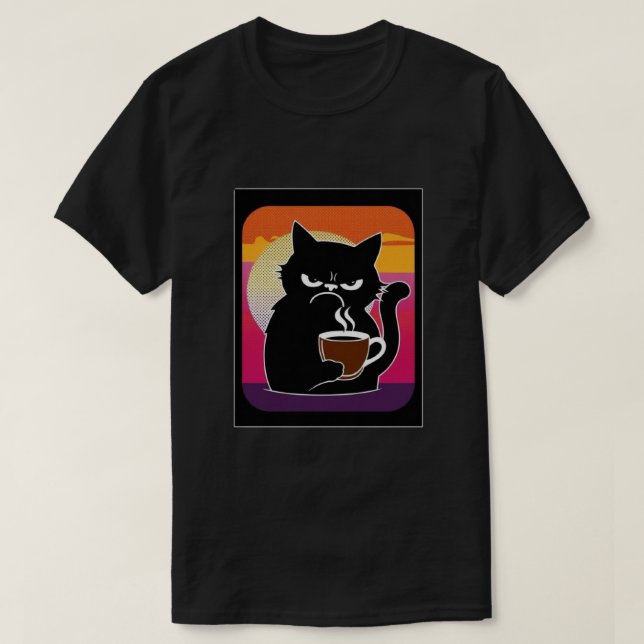 Camiseta Angry Cat Joe 3 blks Mens (Diseño del anverso)