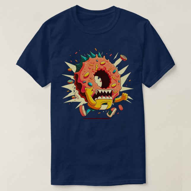 Camiseta Angry Donut1 (Diseño del anverso)