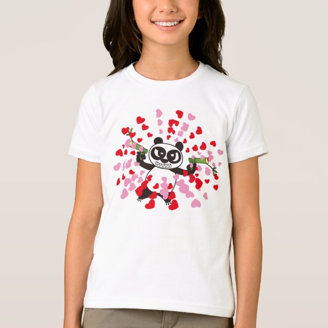 Camiseta Angry Face Panda Love (Anverso)