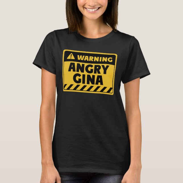 Camiseta Angry Gina (Anverso)