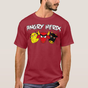 Camiseta Angry Herds Funny Cow Farmer Cattle Show
