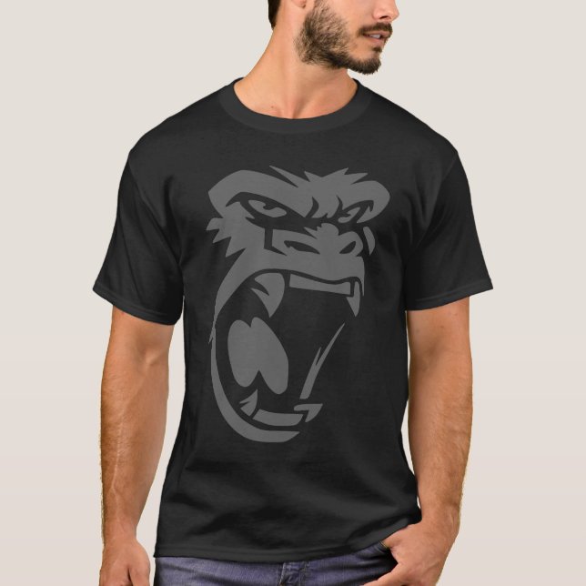 Camiseta Angry King Gorilla Face  Graphic For Men Women Kid (Anverso)