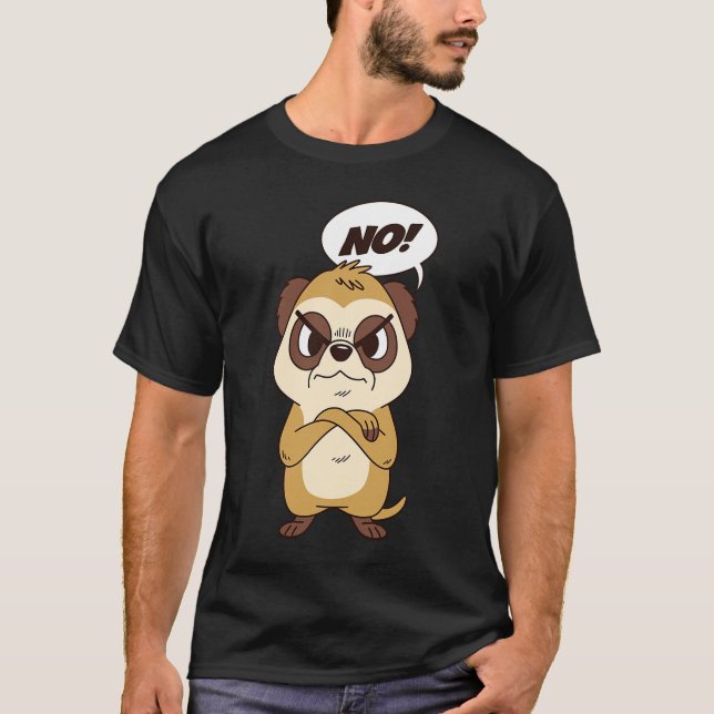 Camiseta Angry Meerkat Suricate (Anverso)