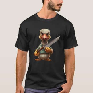 Camiseta Angry Murderous Duck Holding Knife  
