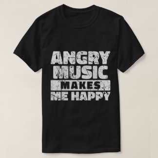 Camiseta Angry Music Makes Me Happy Graphic