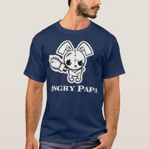 Camiseta Angry Papa Voo Bunny Cute Monsters