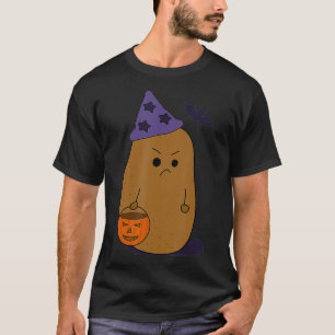 Camiseta Angry Potato  Funny Halloween Grumpy Potato Wizard