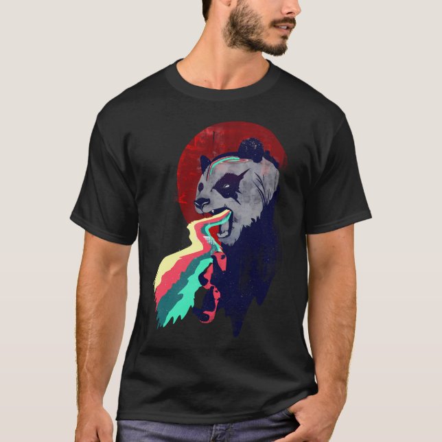 Camiseta Angry Rainbow Panda (Anverso)