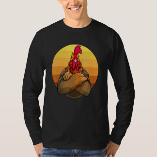 Camiseta Angry Rooster Sunset  Women Rude Hen Love 1