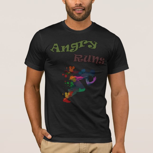 Camiseta angry runs (Anverso)