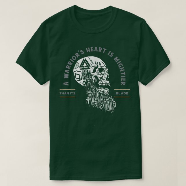 Camiseta Angry Skeleton Odin Valhalla T-Shirt (Diseño del anverso)