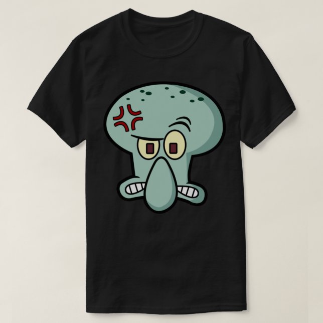 Camiseta Angry Squidward Face (Diseño del anverso)