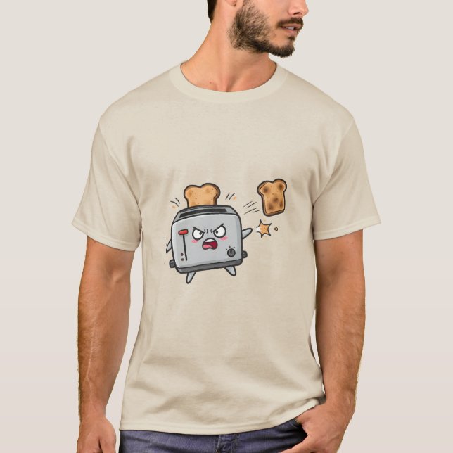 Camiseta Angry Toaster and Flying Bread (Anverso)