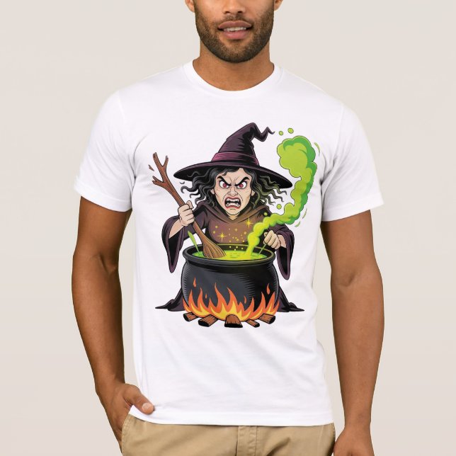 Camiseta Angry Witch Halloween (Anverso)