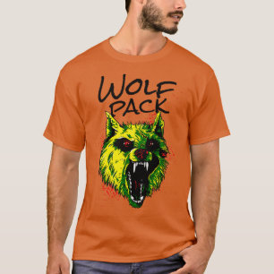Camiseta Angry Wolf Wolf Pack Wild Animal