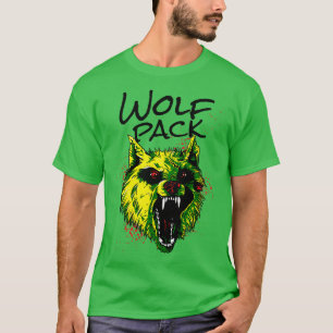 Camiseta Angry Wolf Wolf Pack Wild Animal