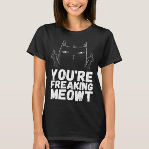 Camiseta Angrycats Gato Sarcástico Humor Gato Negro