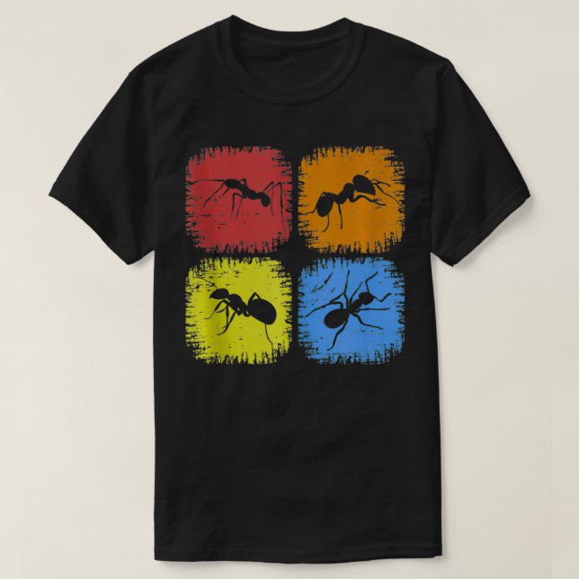 Camiseta Anguila Retro Animal Grunge Insectos Zoológico Ent (Diseño del anverso)