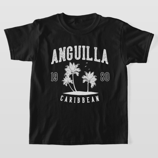 Camiseta Anguilla Caribbean Palm Tree 1980 Kids (Distribución)