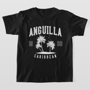 Camiseta Anguilla Palma del Caribe 1980 Niños
