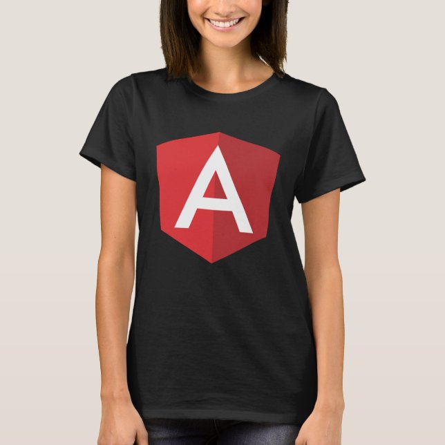 Camiseta Angular js Developer  Front end Developer Angular  (Anverso)